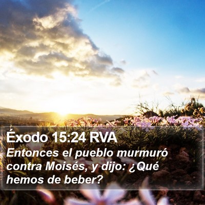 Éxodo 15:24 RVA Bible Verse Image