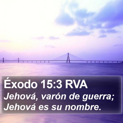 Éxodo 15:3 RVA Bible Verse Image