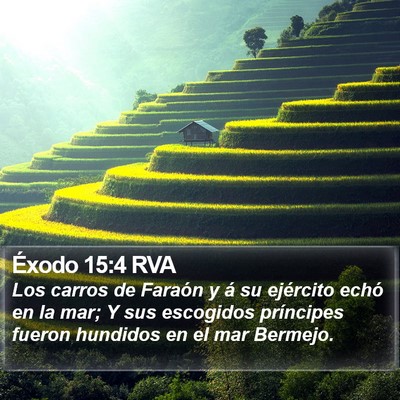 Éxodo 15:4 RVA Bible Verse Image