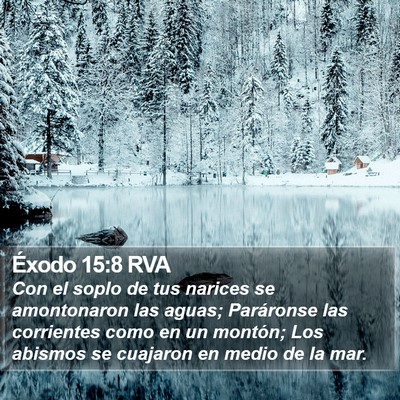 Éxodo 15:8 RVA Bible Verse Image