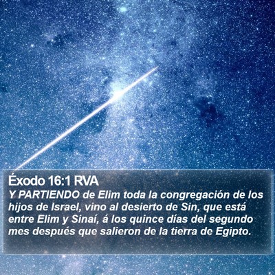 Éxodo 16:1 RVA Bible Verse Image