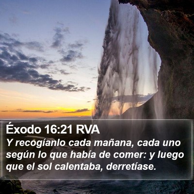 Éxodo 16:21 RVA Bible Verse Image