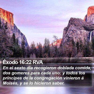 Éxodo 16:22 RVA Bible Verse Image
