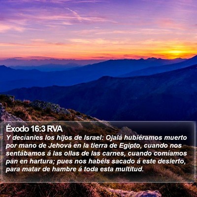 Éxodo 16:3 RVA Bible Verse Image