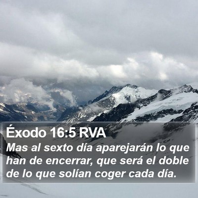 Éxodo 16:5 RVA Bible Verse Image