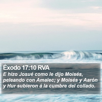Éxodo 17:10 RVA Bible Verse Image