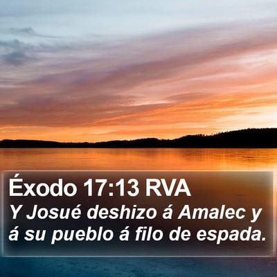 Éxodo 17:13 RVA Bible Verse Image