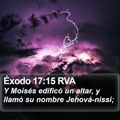 Éxodo 17:15 RVA Bible Verse Image