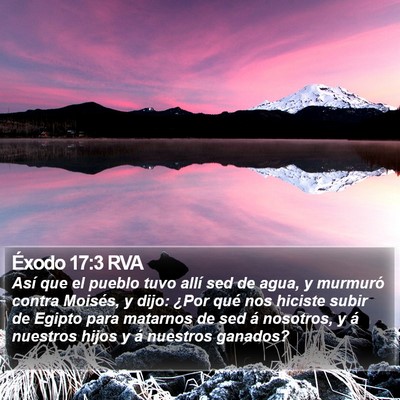 Éxodo 17:3 RVA Bible Verse Image