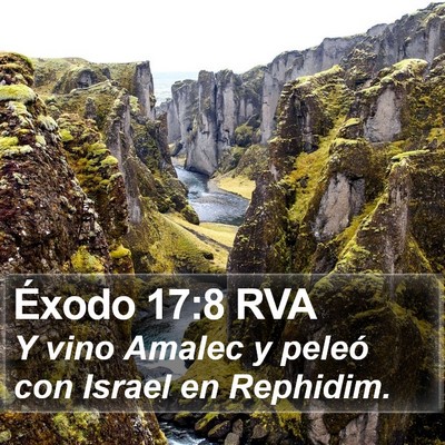 Éxodo 17:8 RVA Bible Verse Image