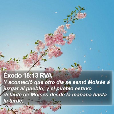 Éxodo 18:13 RVA Bible Verse Image