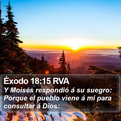 Éxodo 18:15 RVA Bible Verse Image