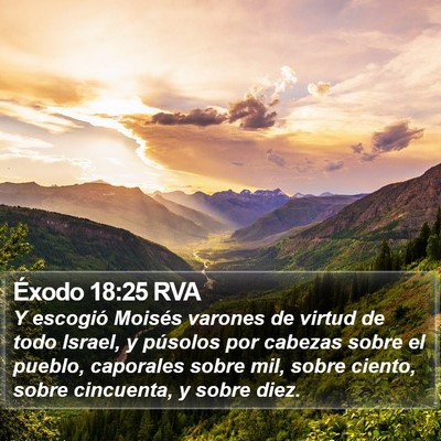 Éxodo 18:25 RVA Bible Verse Image