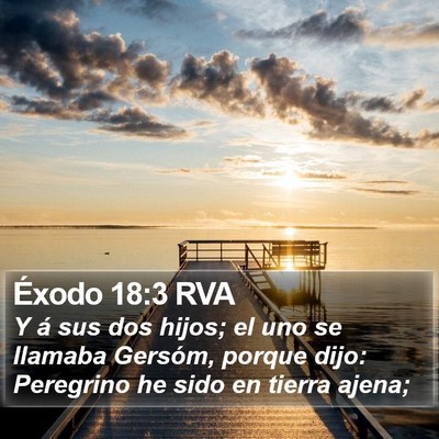 Éxodo 18:3 RVA Bible Verse Image