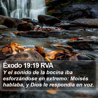 Éxodo 19:19 RVA Bible Verse Image