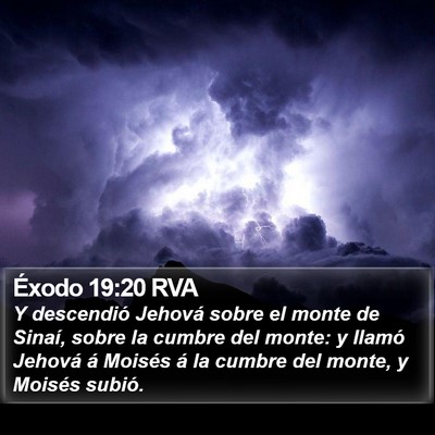 Éxodo 19:20 RVA Bible Verse Image