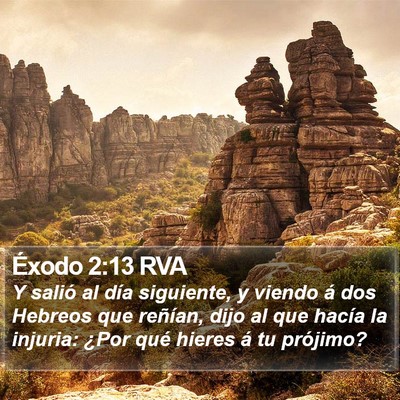 Éxodo 2:13 RVA Bible Verse Image