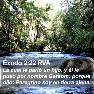 Éxodo 2:22 RVA Bible Verse Image
