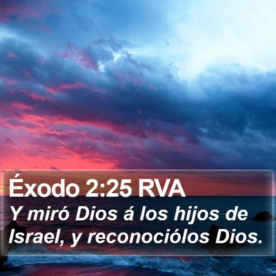 Éxodo 2:25 RVA Bible Verse Image