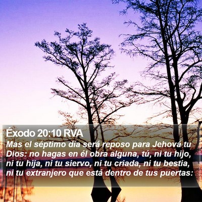 Éxodo 20:10 RVA Bible Verse Image