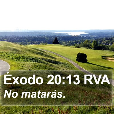 Éxodo 20:13 RVA Bible Verse Image