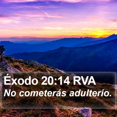 Éxodo 20:14 RVA Bible Verse Image