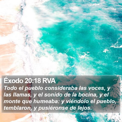Éxodo 20:18 RVA Bible Verse Image