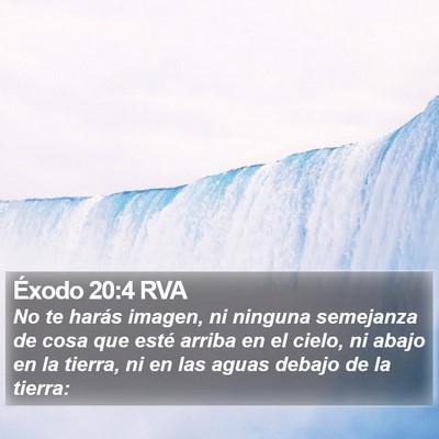 Éxodo 20:4 RVA Bible Verse Image