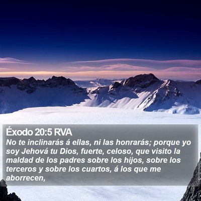 Éxodo 20:5 RVA Bible Verse Image