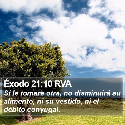 Éxodo 21:10 RVA Bible Verse Image
