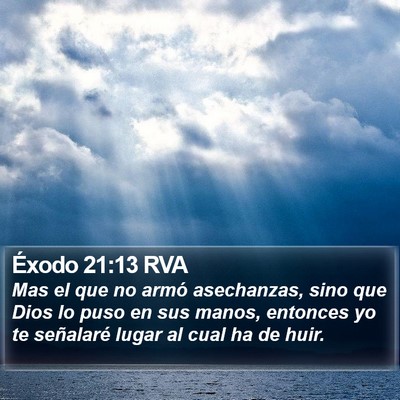 Éxodo 21:13 RVA Bible Verse Image