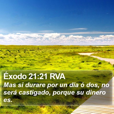 Éxodo 21:21 RVA Bible Verse Image