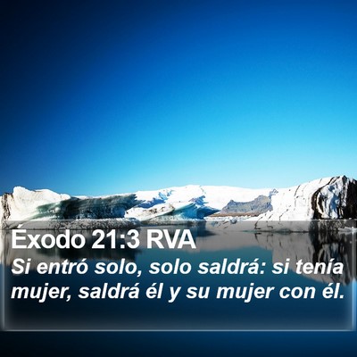 Éxodo 21:3 RVA Bible Verse Image