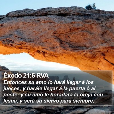 Éxodo 21:6 RVA Bible Verse Image