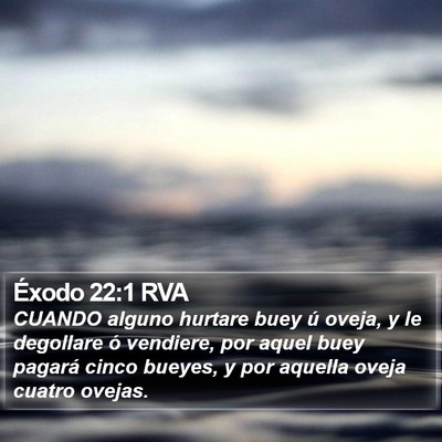 Éxodo 22:1 RVA Bible Verse Image