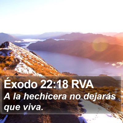 Éxodo 22:18 RVA Bible Verse Image