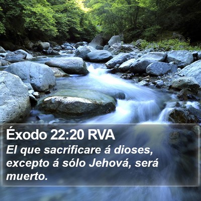 Éxodo 22:20 RVA Bible Verse Image