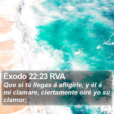 Éxodo 22:23 RVA Bible Verse Image