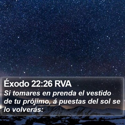 Éxodo 22:26 RVA Bible Verse Image