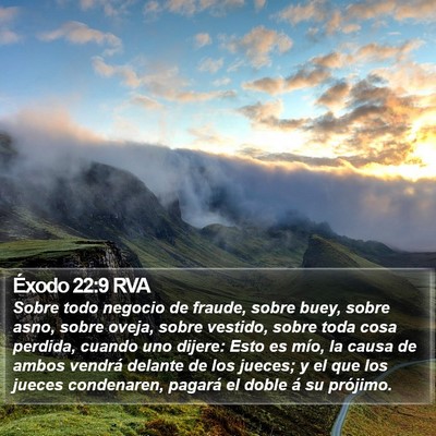 Éxodo 22:9 RVA Bible Verse Image
