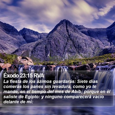 Éxodo 23:15 RVA Bible Verse Image