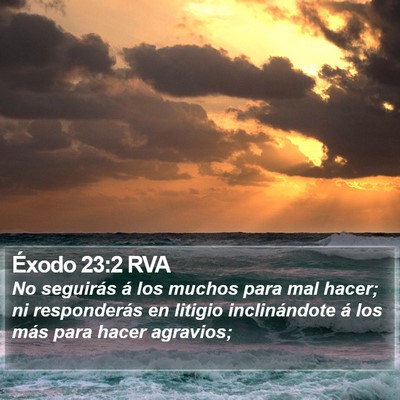 Éxodo 23:2 RVA Bible Verse Image