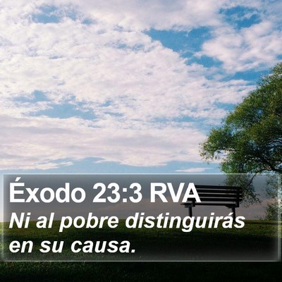 Éxodo 23:3 RVA Bible Verse Image