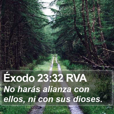 Éxodo 23:32 RVA Bible Verse Image
