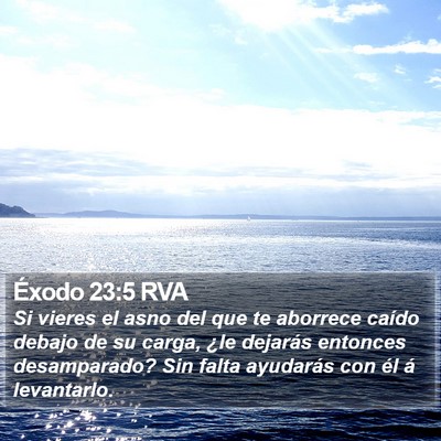 Éxodo 23:5 RVA Bible Verse Image