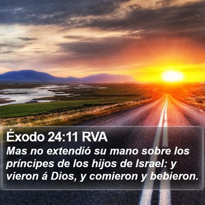 Éxodo 24:11 RVA Bible Verse Image