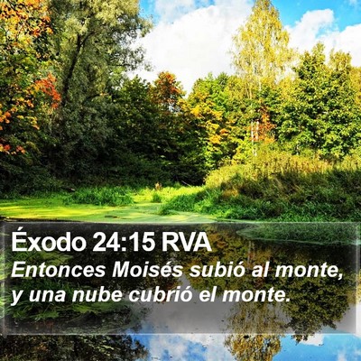 Éxodo 24:15 RVA Bible Verse Image