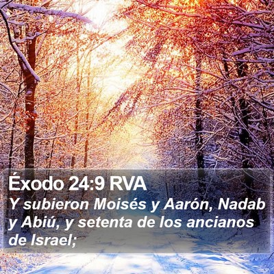 Éxodo 24:9 RVA Bible Verse Image