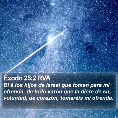Éxodo 25:2 RVA Bible Verse Image