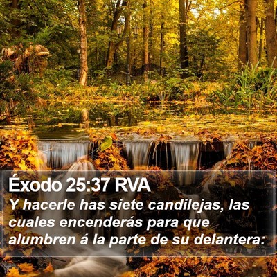 Éxodo 25:37 RVA Bible Verse Image